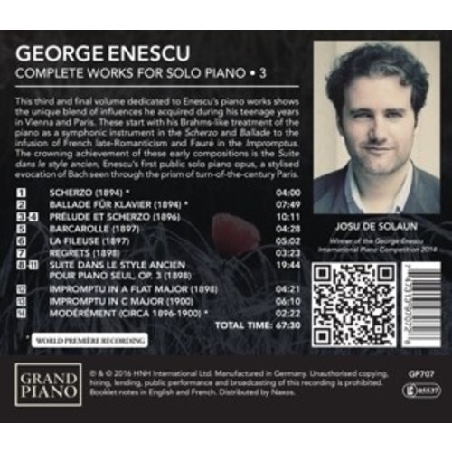 Grand Piano Enescu: Complete Works For Solo Piano