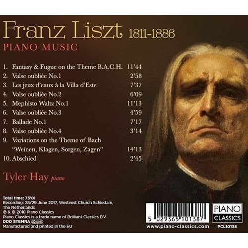 Piano Classics Liszt: Piano Music - Tyler Hay