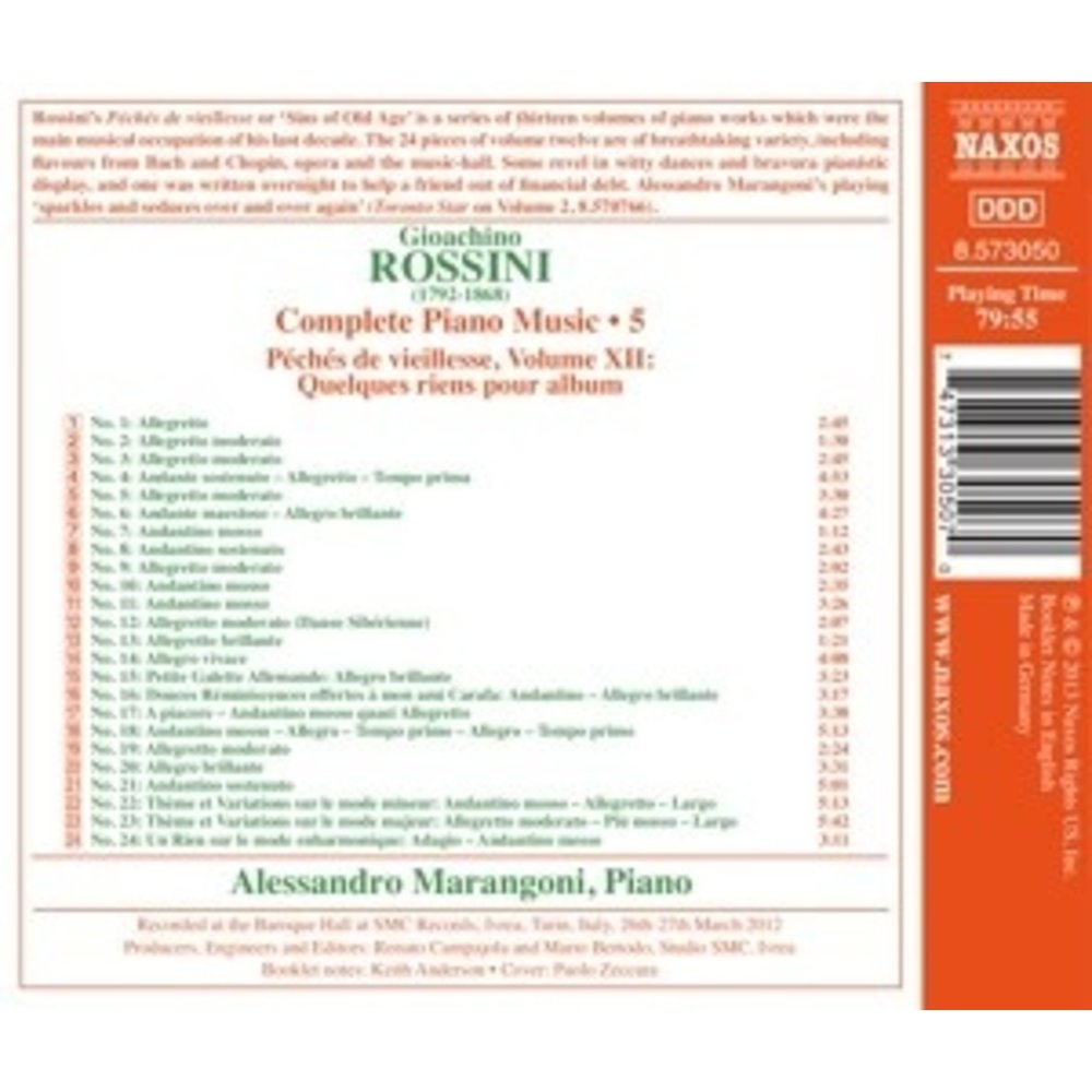 Naxos Rossini: Compl. Piano Music 5