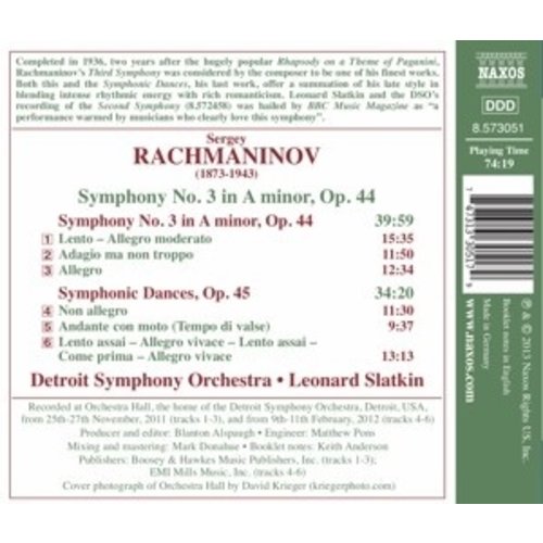 Naxos Rachmaninov: Symphony No.3