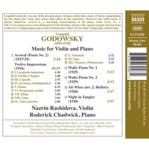 Naxos Godowsky: Music For Violin