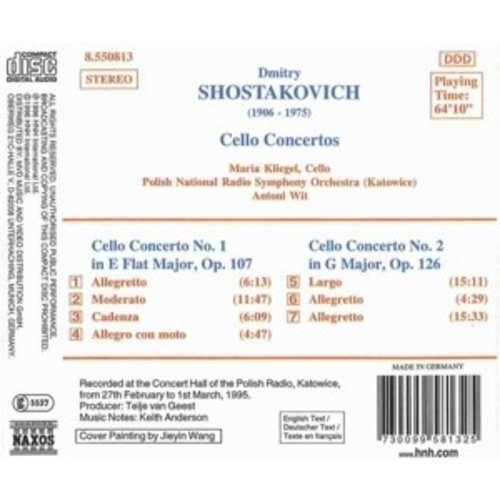 Naxos Shostakovich: Cello Conc.1&2