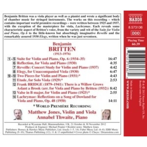 Naxos Britten: Reflections