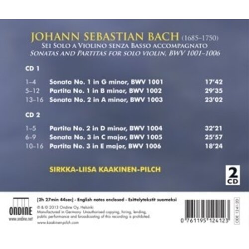 Ondine Bach: Sonatas And Partitas