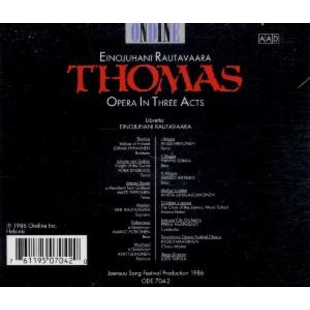 Ondine Thomas - Opera In Three Acts