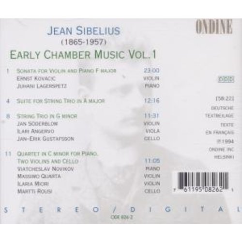 Ondine Sibelius: Early Chamber Music 1