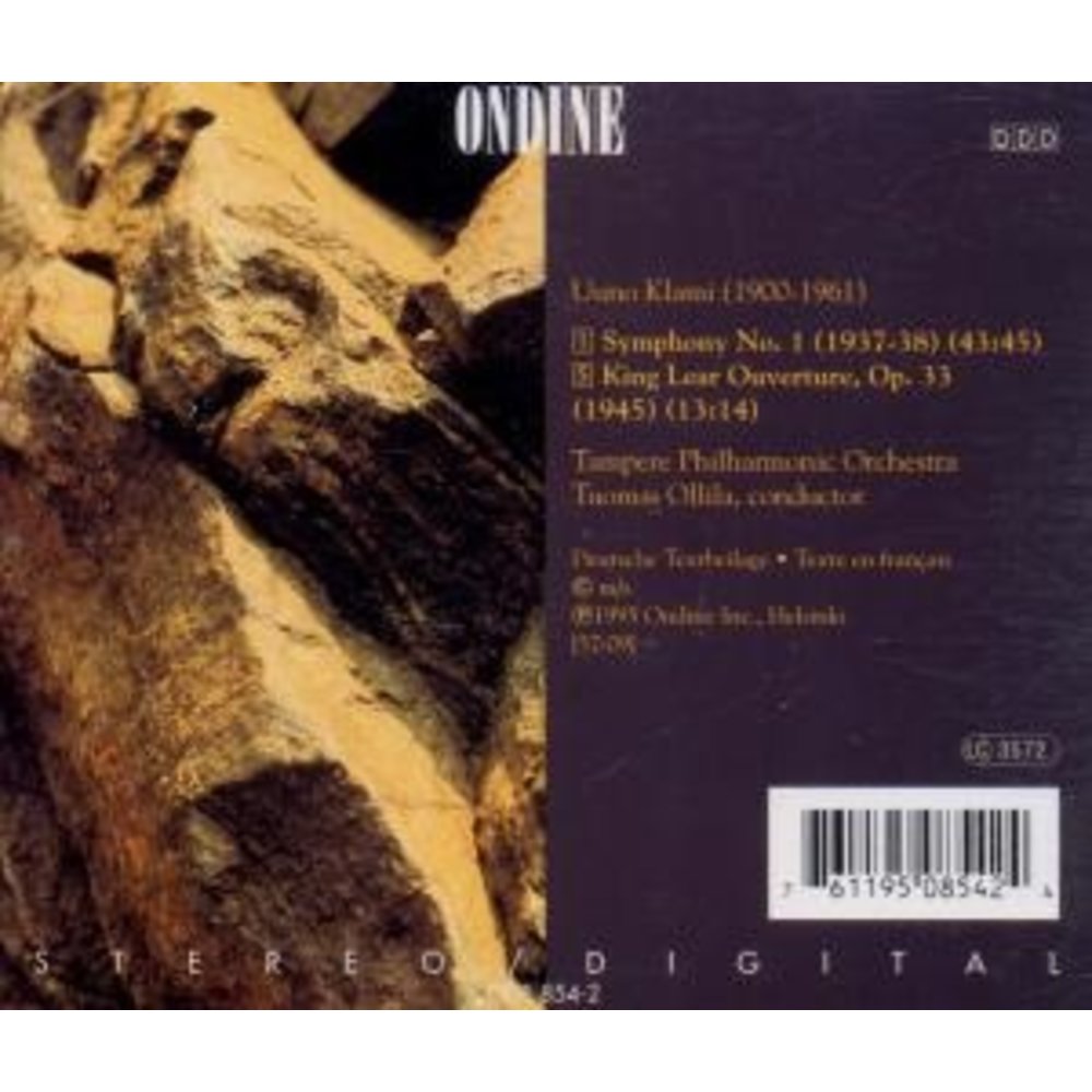 Ondine Symphony No.1, King Lear