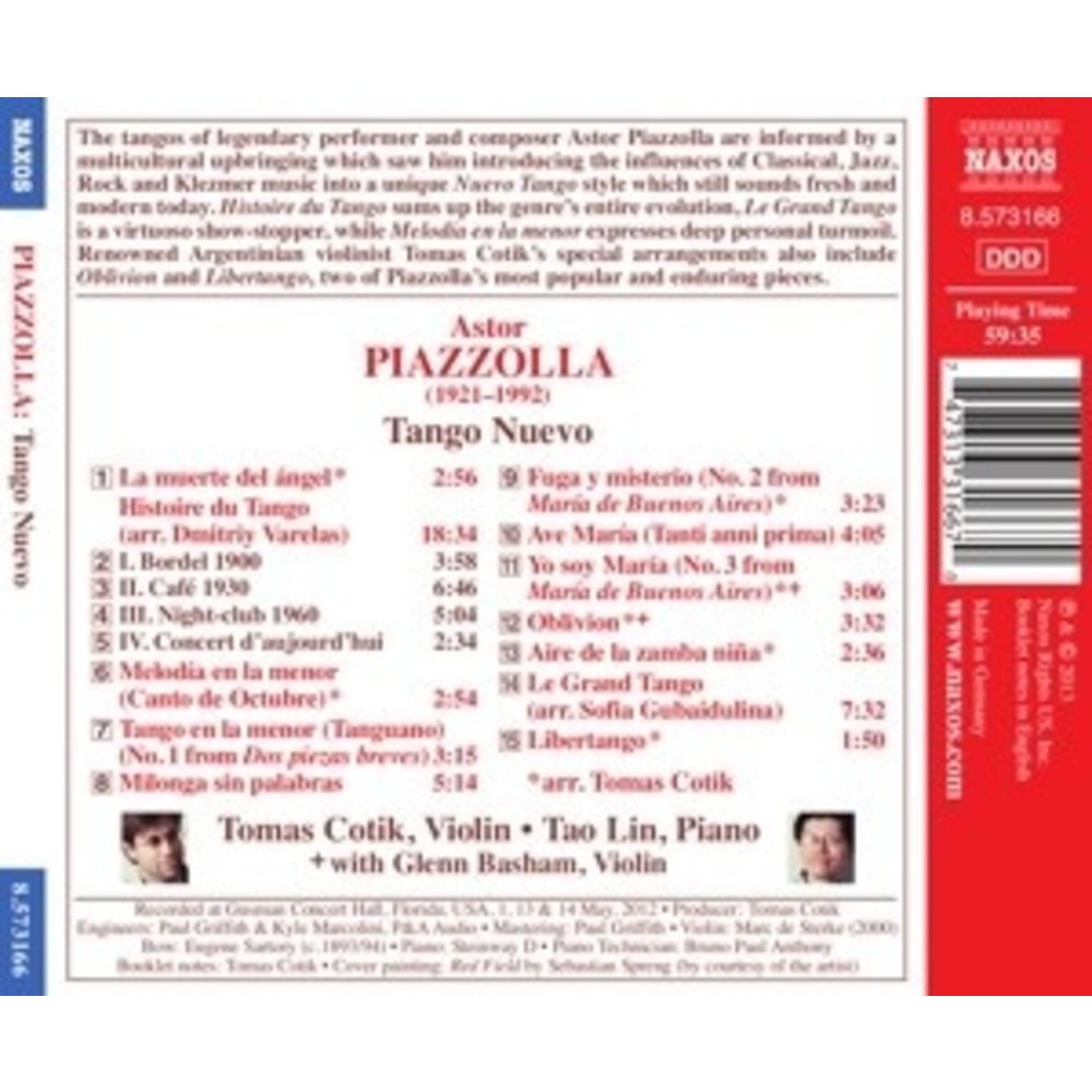 Naxos Piazzolla: Tango Nuevo