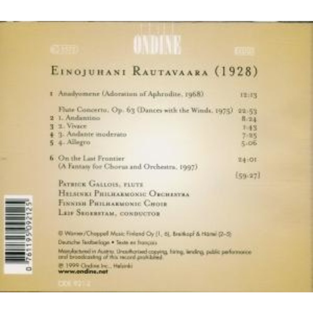 Ondine On The Last Frontier, Flute Co