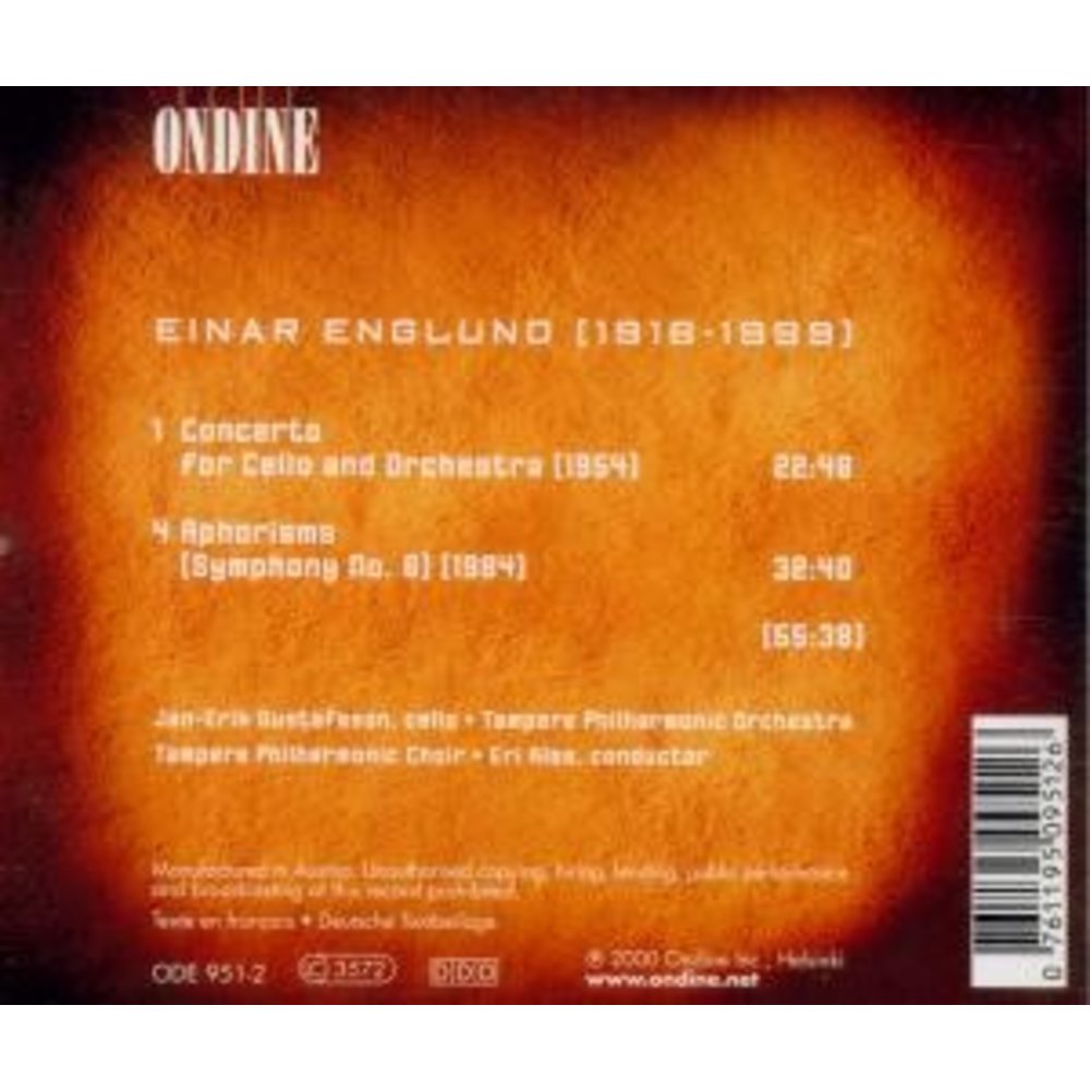 Ondine Cello Concerto, Aphorisms (Sym