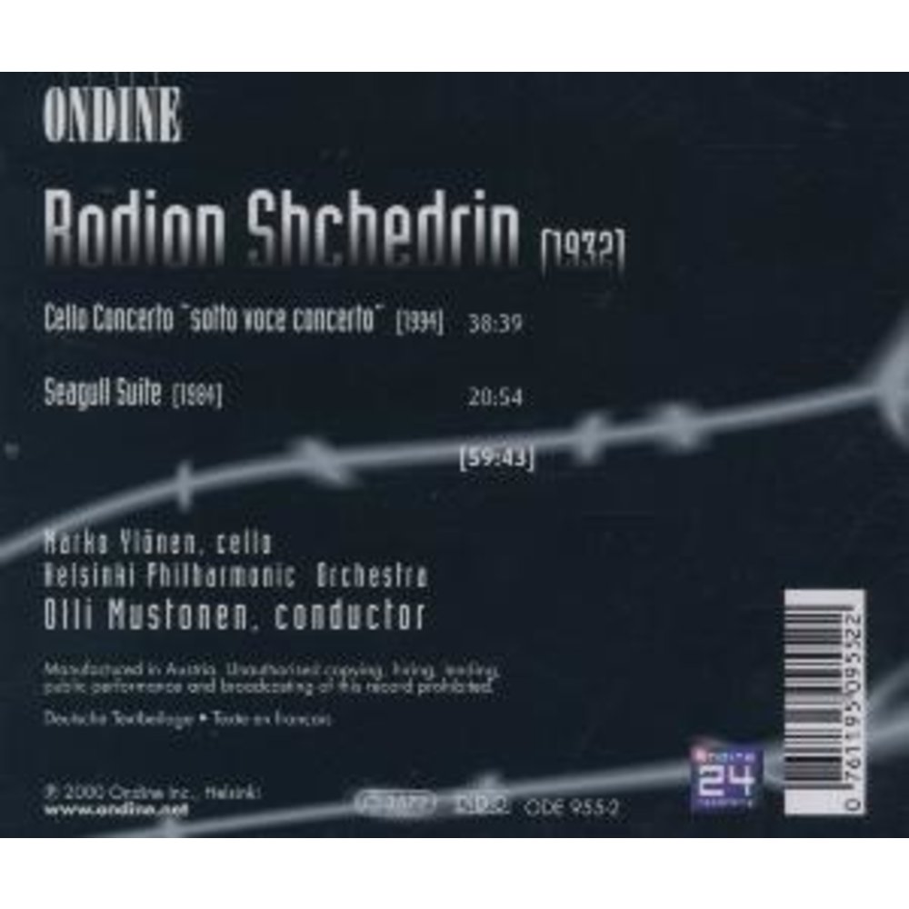 Ondine Cello Conc., Suite For The Bal