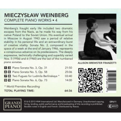 Grand Piano Weinberg: Piano Works 4
