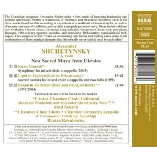 Naxos Shchetynsky: Sacred Music