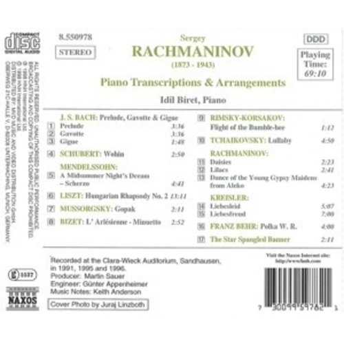 Naxos Rachmaninov:piano Transcriptio
