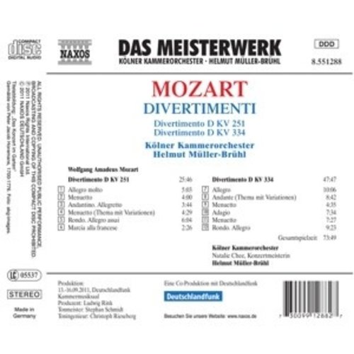 Naxos Mozart: Divertimenti