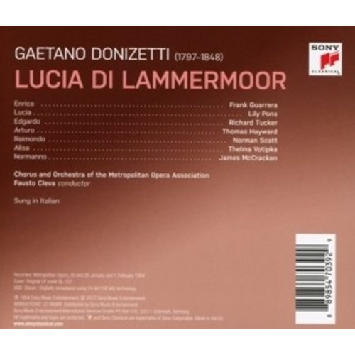 Sony Classical Lucia Di Lammermoor