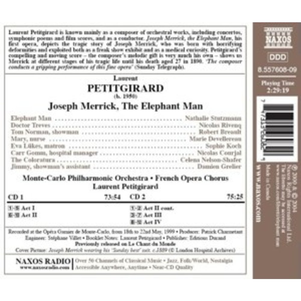 Naxos Petitgirard: The Elephant Man