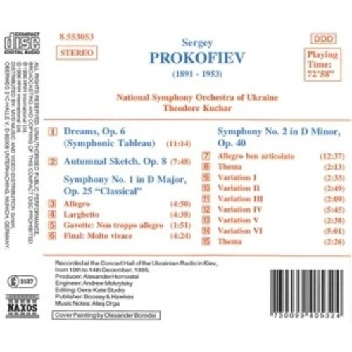Naxos Prokofiev: Symphonies 1 & 2