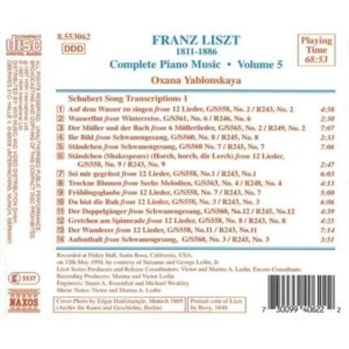 Naxos Liszt:compl. Piano Music Vol.5