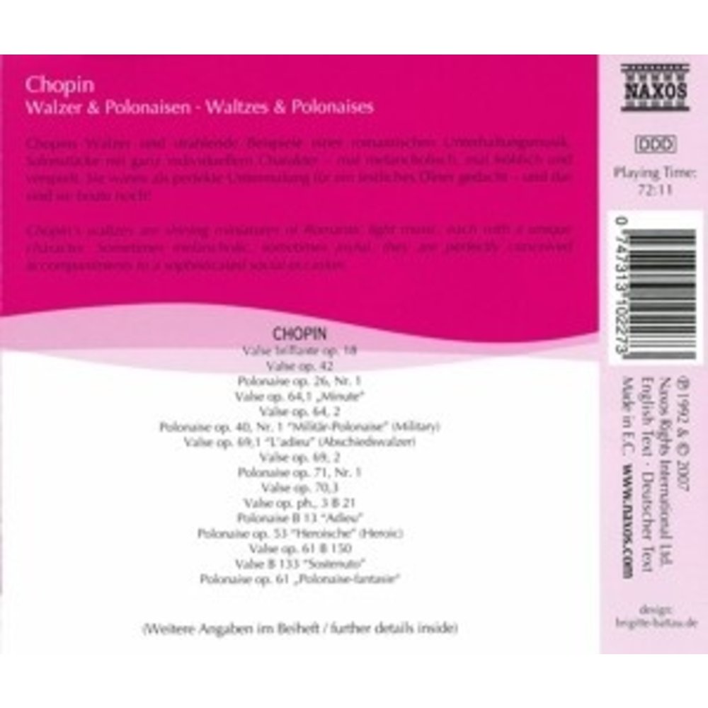 Naxos Chopin: Waltzes & Polonaises