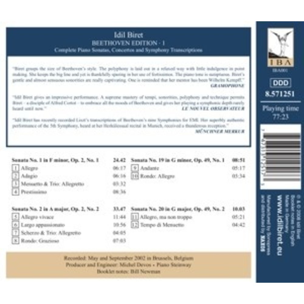 Naxos Biret - Beethoven Edition 1