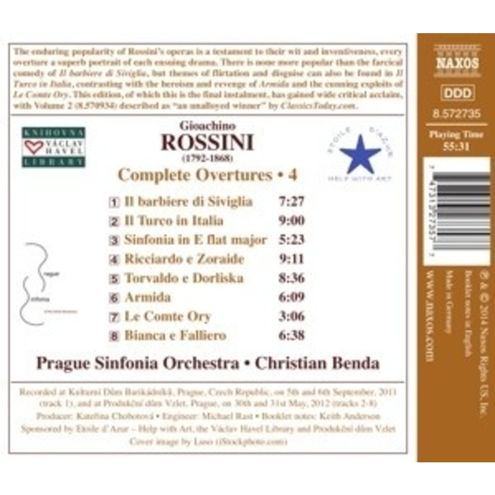 Naxos Complete Overtures . 4: