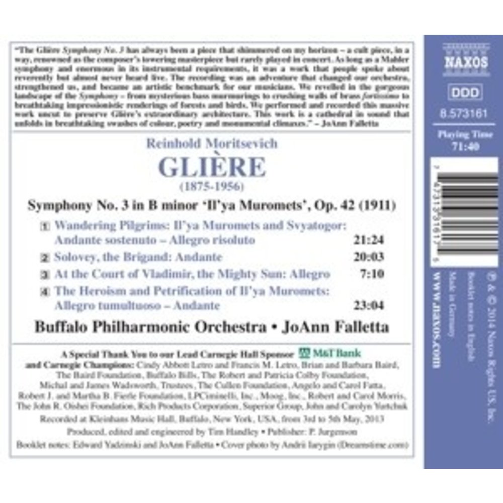 Naxos Symphony No. 3 'Ilya Murometz'