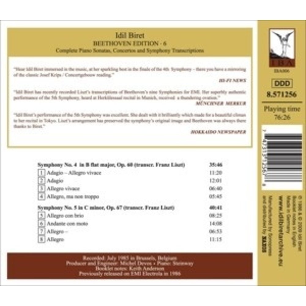 Naxos Biret - Beethoven Edition 6