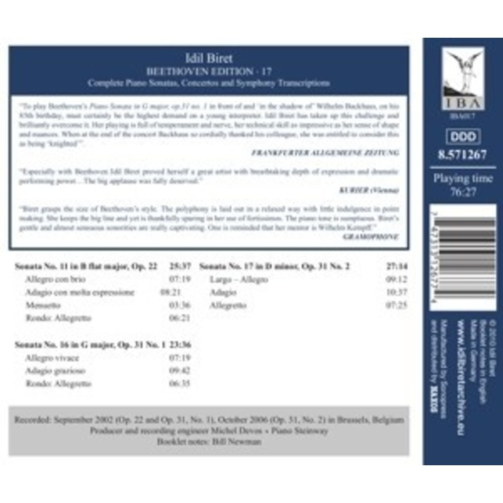 Naxos Biret - Beethoven Edition 17