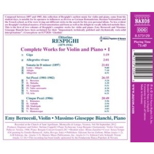 Naxos Complete Works For Violin And Piano . 1: Cinque Pe