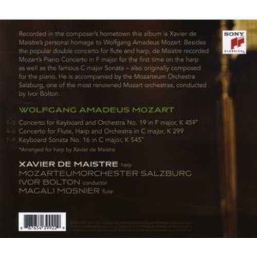 Sony Classical Mozart: Concerto For Flute And Harp In C Major, Pi