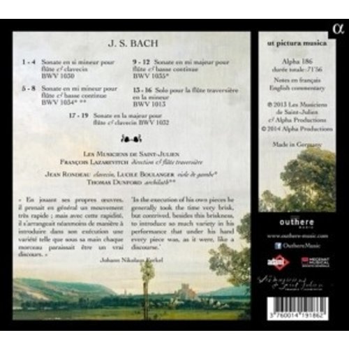 ALPHA Bach: Sonates Pour Flute