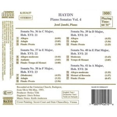 Naxos Haydn: Piano Sonatas Vol.4