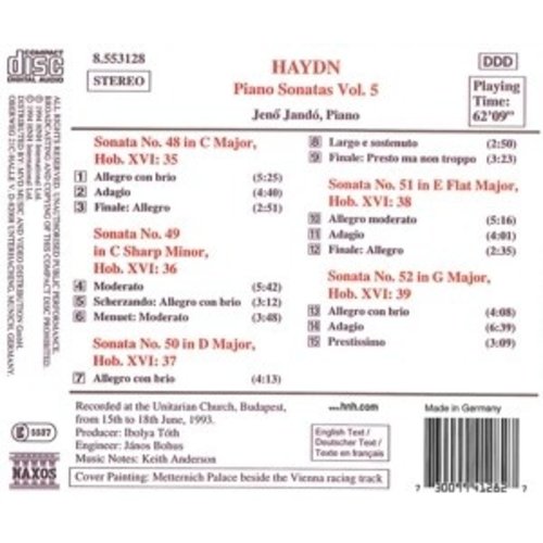 Naxos Haydn: Piano Sonatas Vol.5