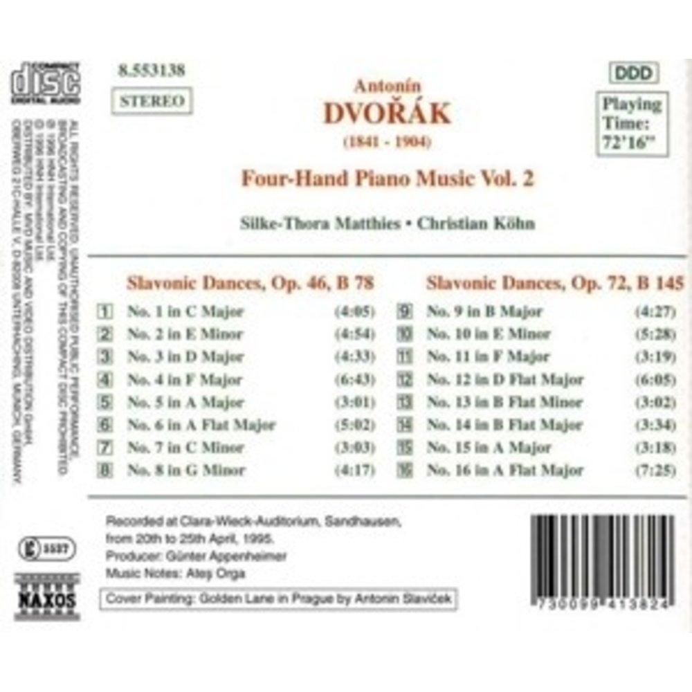 Naxos Dvorak:slavon. Dances Op.46&72