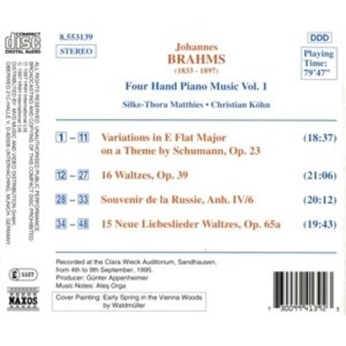 Naxos Brahms: Waltzes Op.39 Etc.