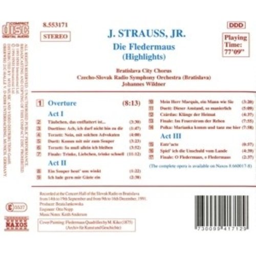 Naxos Strauss Jr.,J.: Die Fledermaus