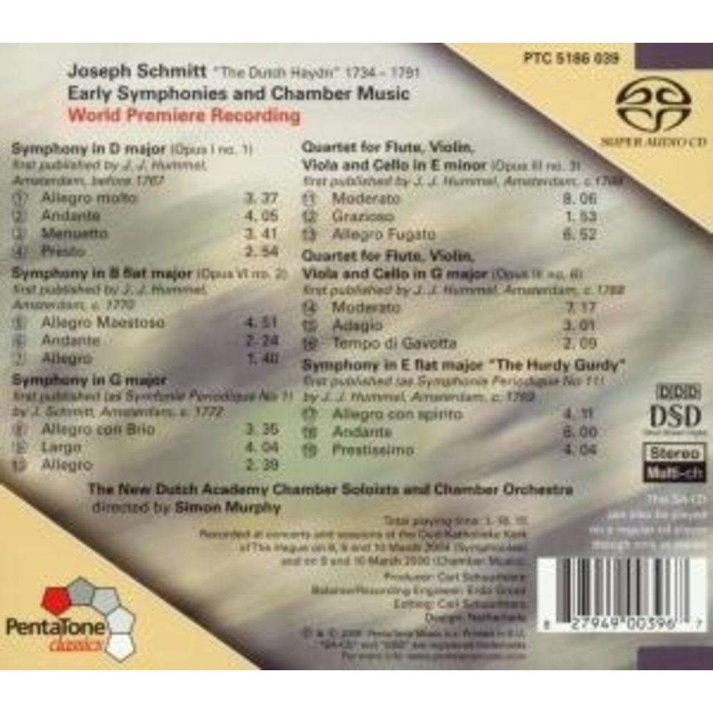 Pentatone Early Symphonies And Chamber Music