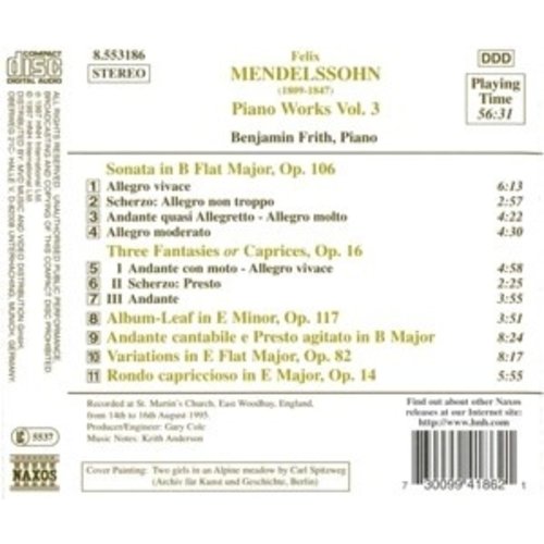 Naxos Mendelssohn:piano Works Vol.3