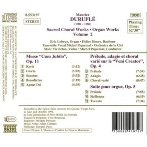 Naxos Durufle:mass  Cum Jubilo  Etc.