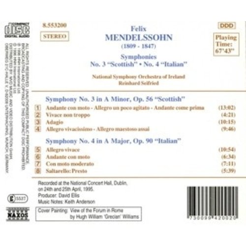 Naxos Mendelssohn: Symphonies 3 & 4