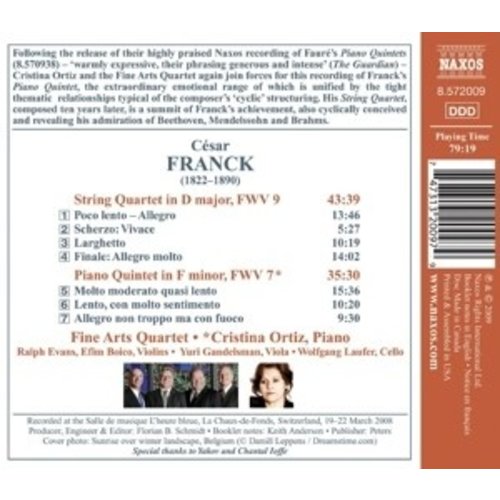 Naxos Franck: String Quartet/Piano Q.