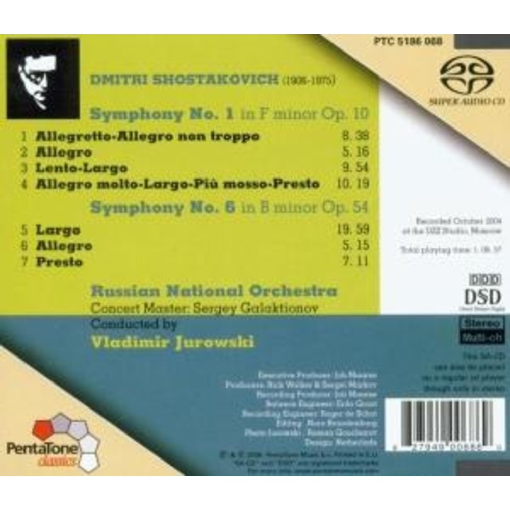 Pentatone Symphonies No.1 & 6