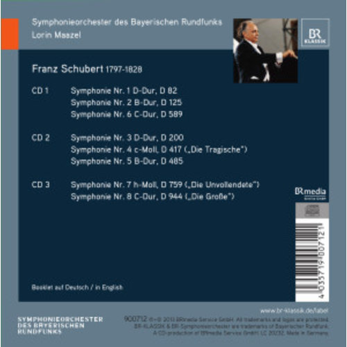 BR-Klassik Schubert: 8 Symphonien