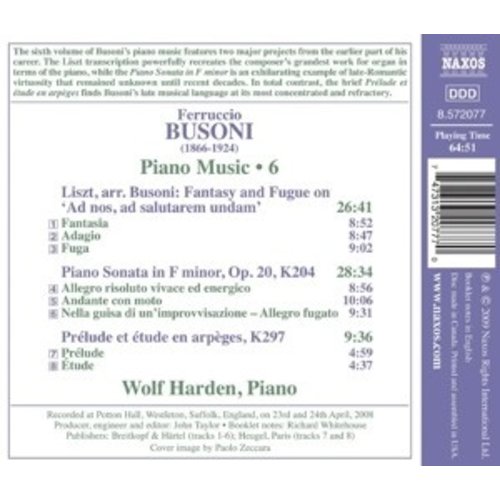 Naxos Busoni: Piano Music 6