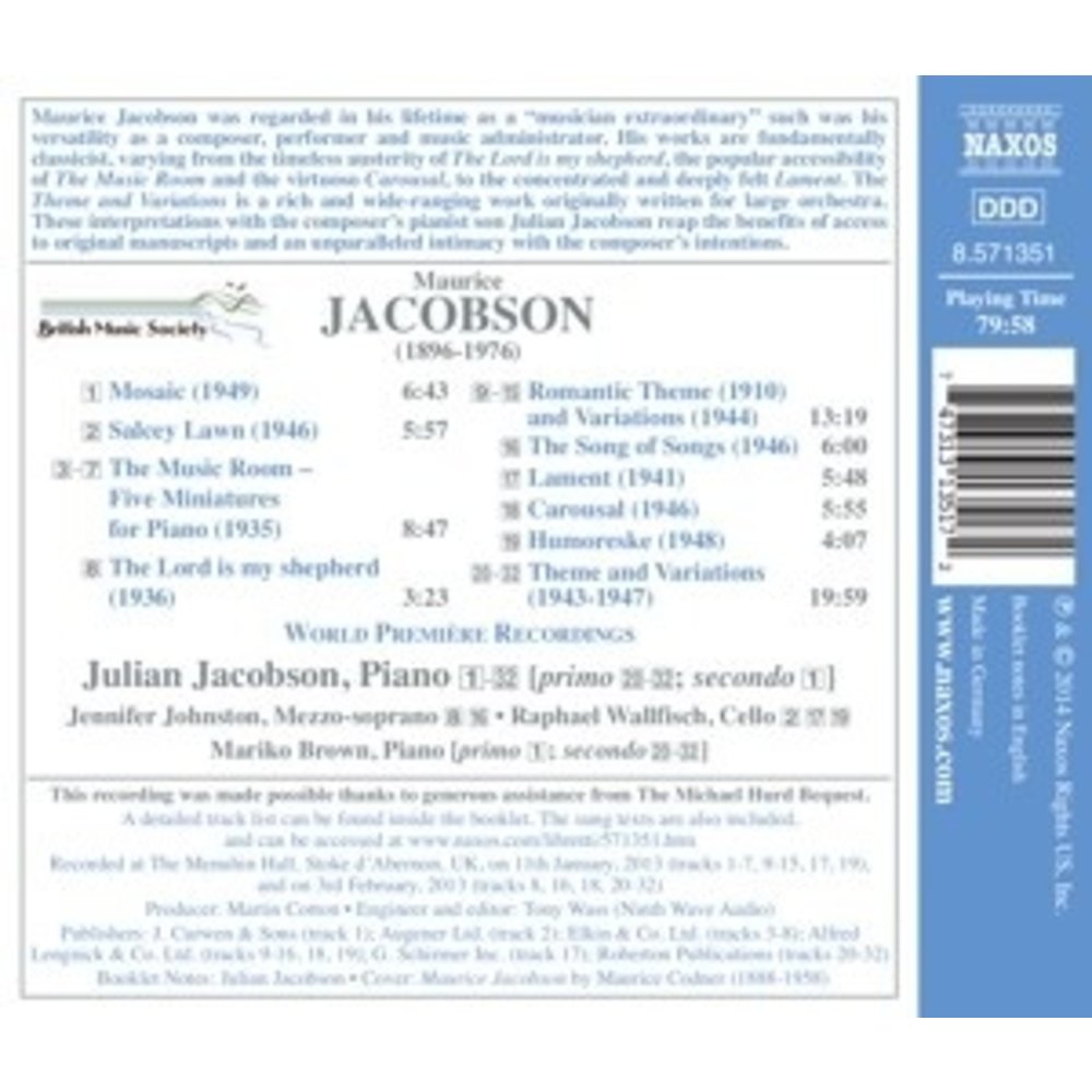 Naxos Chamber Music And Songs