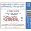 Naxos Shostakovich: Symphony No.11