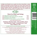 Naxos Blake: Music For Piano&Strings