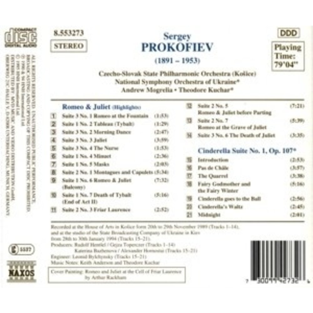 Naxos Prokofiev: Romeo & Juliet Etc.