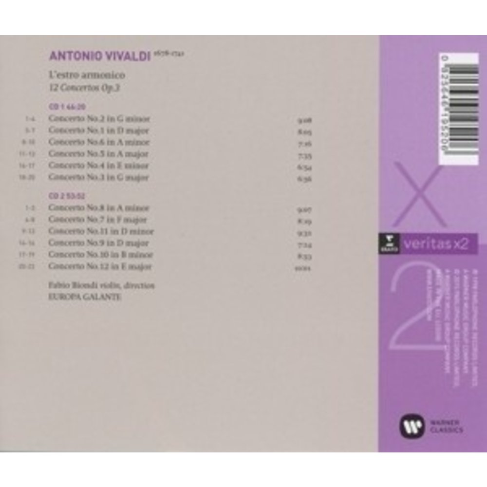 Erato/Warner Classics L'estro Armonico